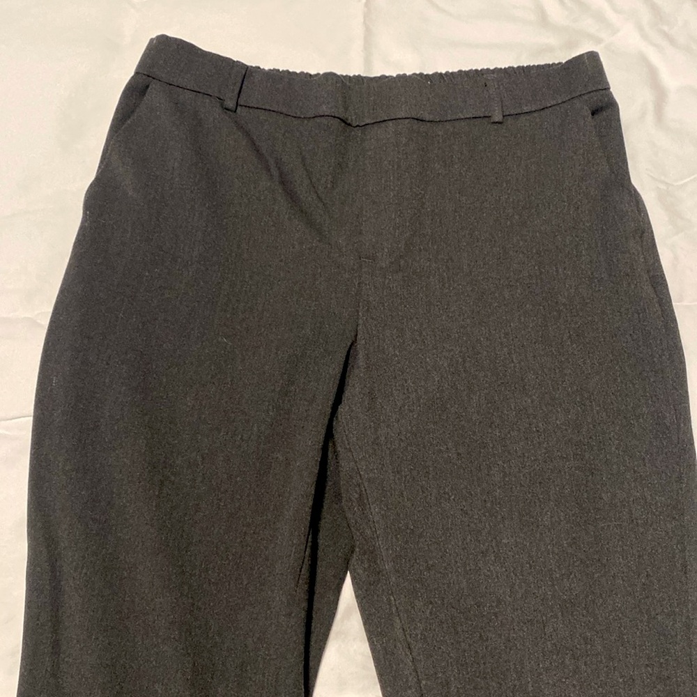 Dark Gray Pants Straight Leg